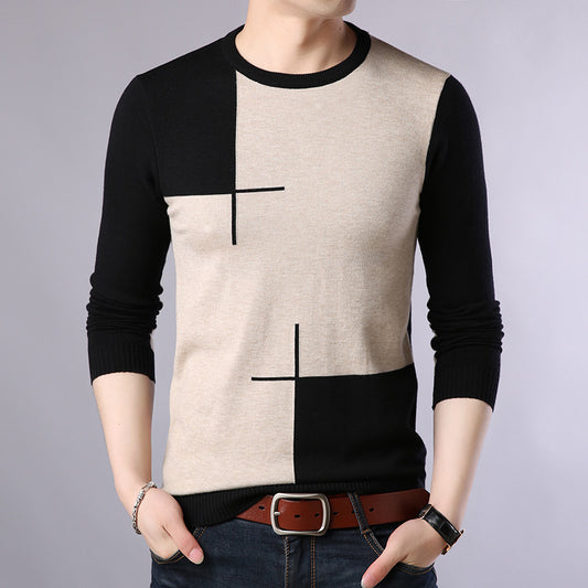 Pullover crew neck sweater man